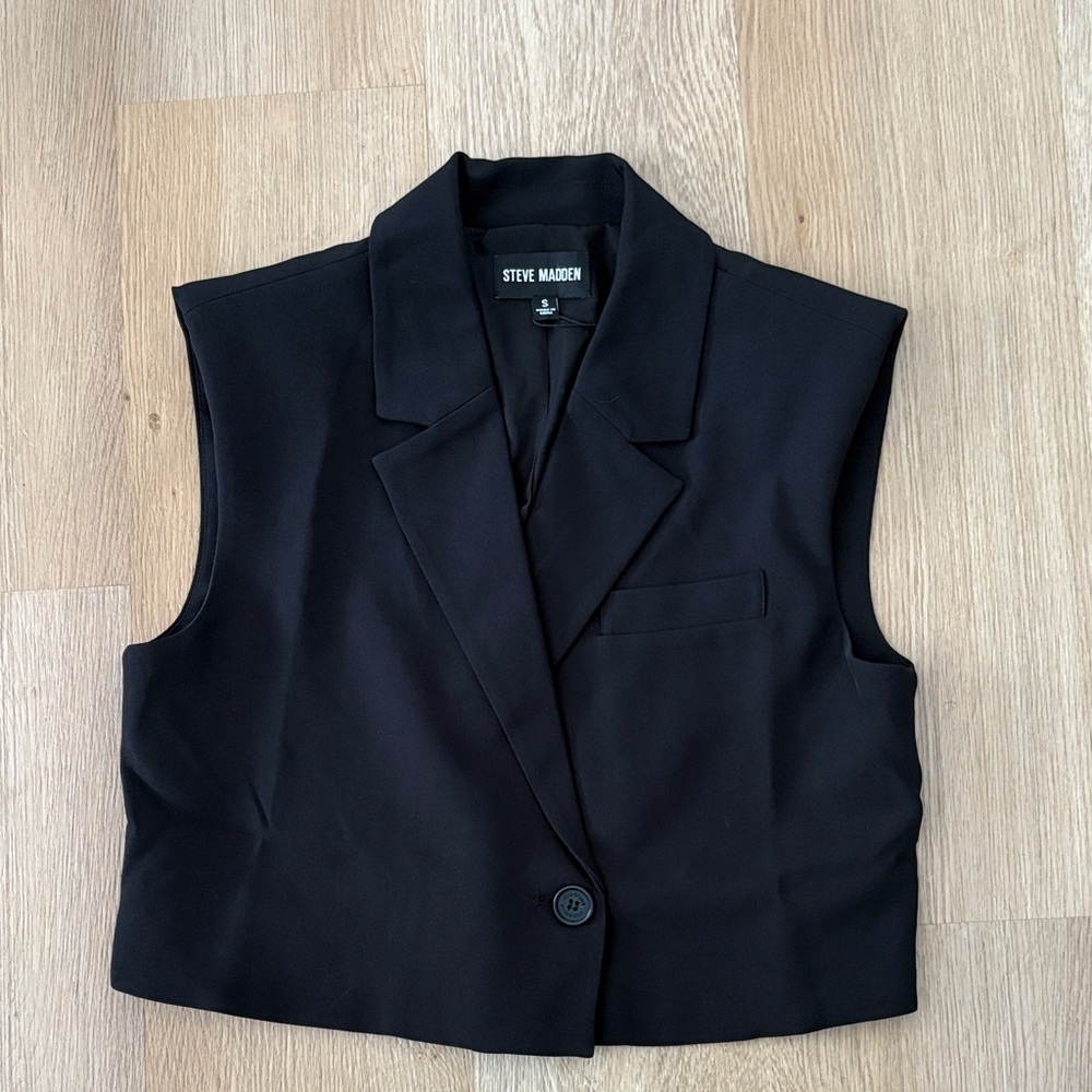 Steve Madden Women's Black Vest